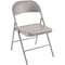 Global Industrial Steel Seat Folding Chair, Gray 324501GY - alternate 1